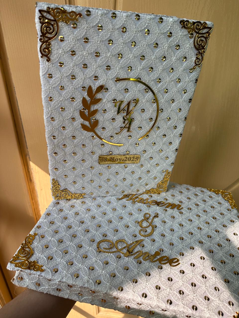 Luxury Nikkah booklet with box